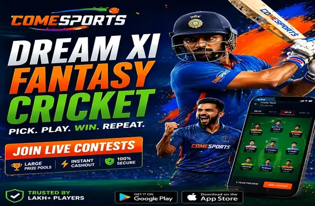 Come (come app) fantasy cricket & matchday visual 1